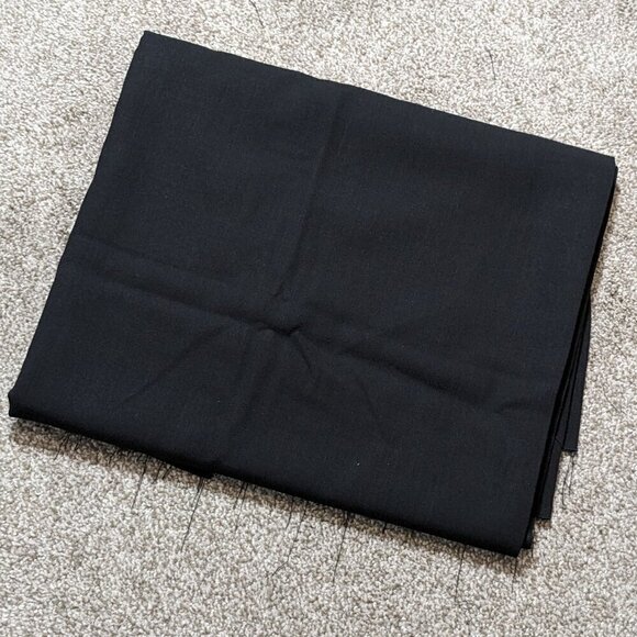 BLACK Synthetic Fabric for Career Dress Pants, Suits, Blazers; Over 1 Yard - Picture 1 of 1